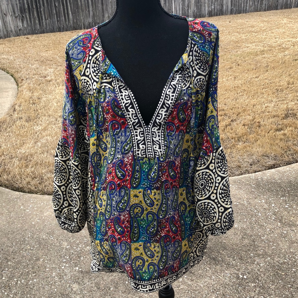 Tolani silk blouse
